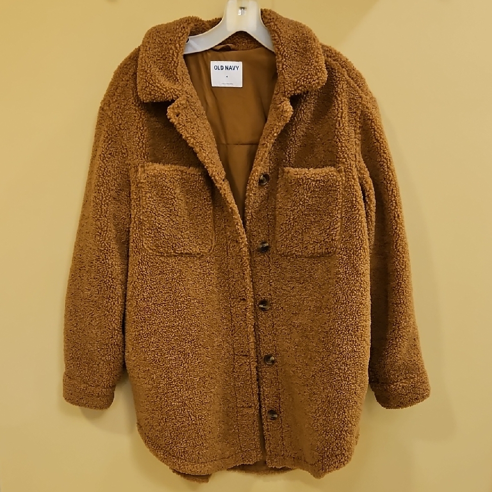 Old Navy Tan Fleece Jacket